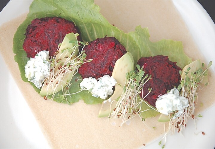 garbanzo beet patties