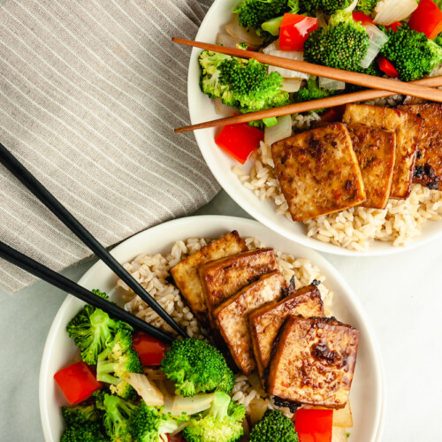 baked teriyaki tofu