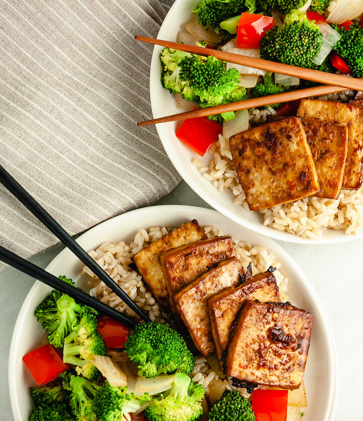 baked teriyaki tofu