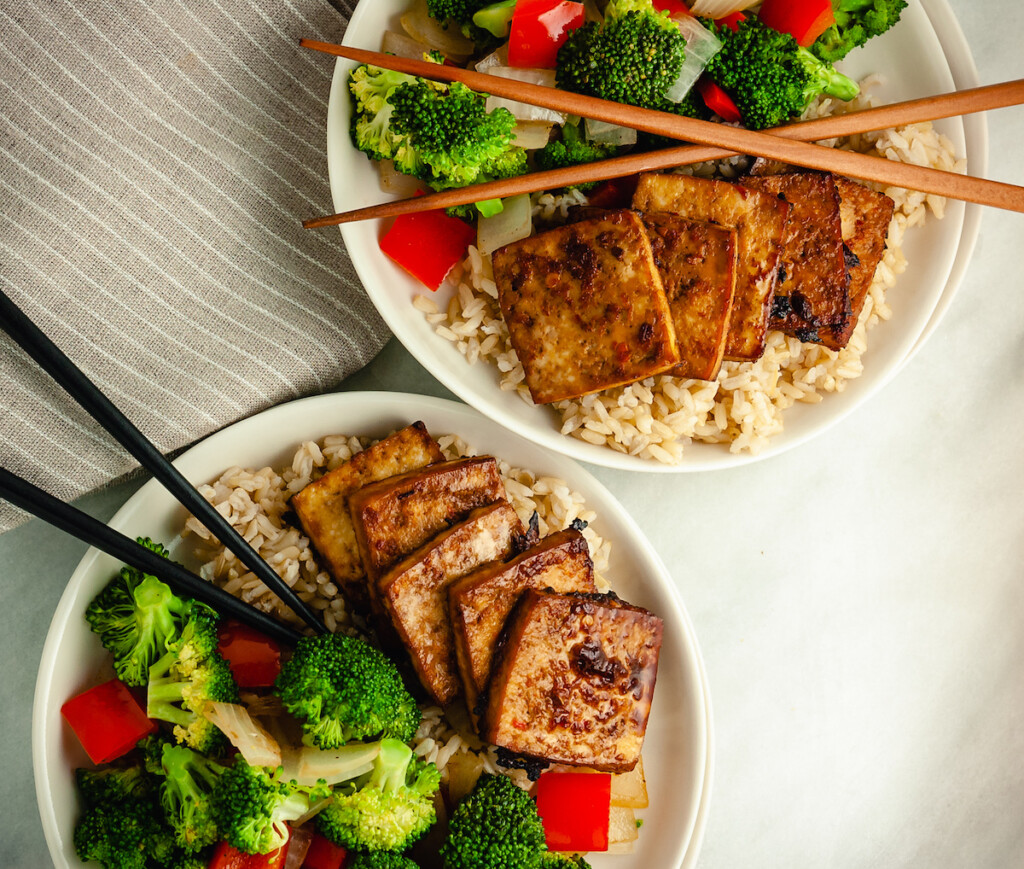 baked teriyaki tofu