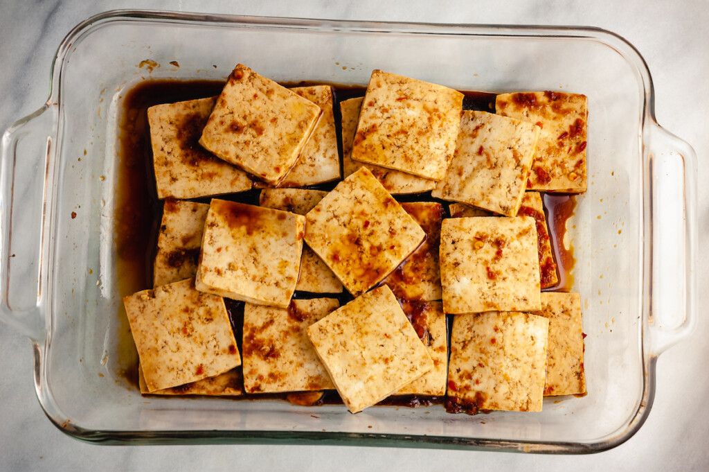 baked teriyaki tofu