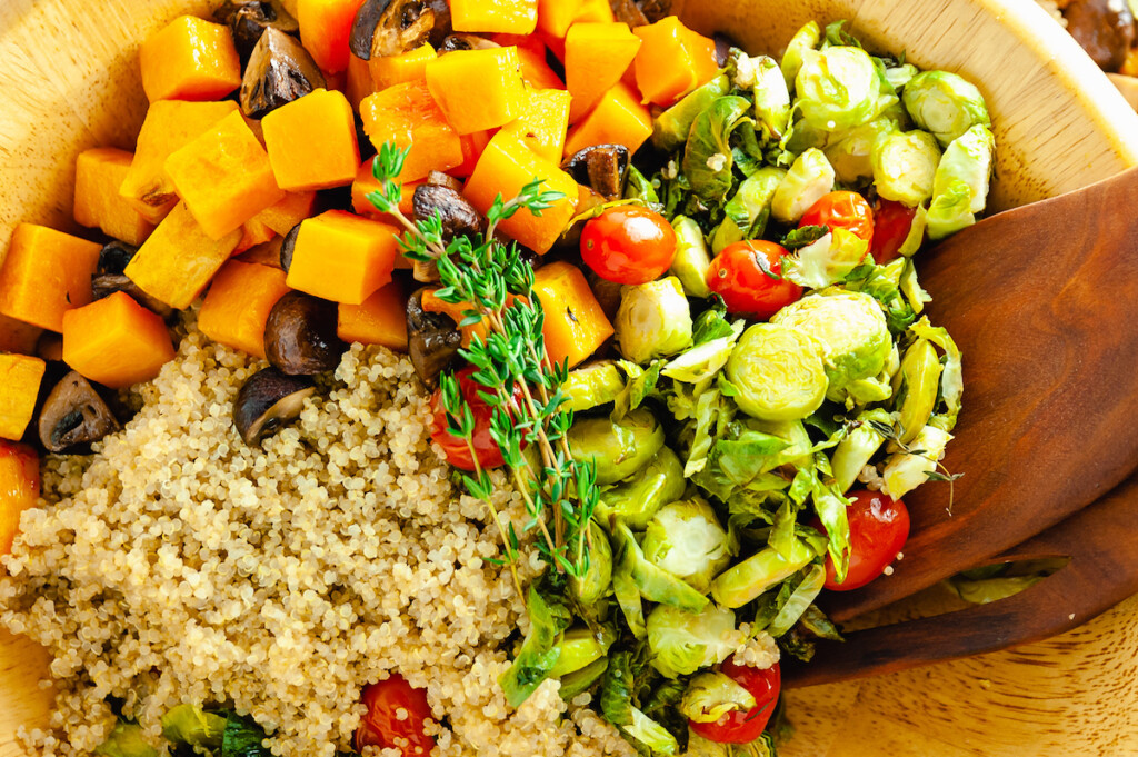 Winter Roasted Vegetable Salad with Quinoa