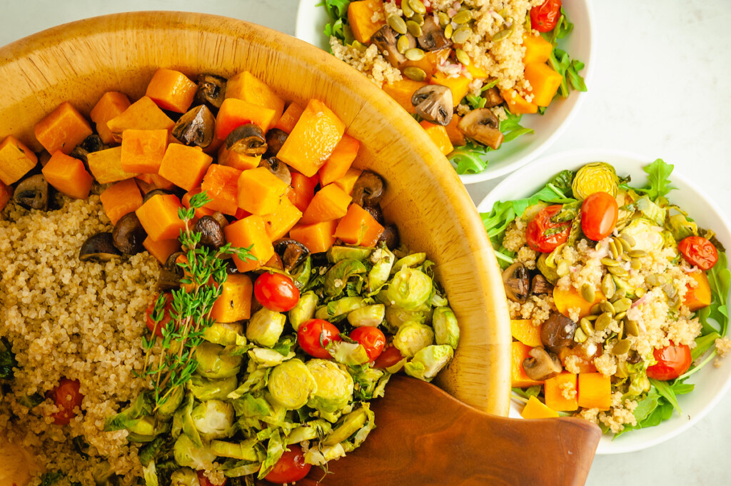 Winter Roasted Vegetable Salad with Quinoa