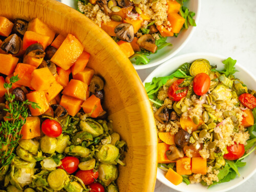 Winter Roasted Vegetable Salad with Quinoa