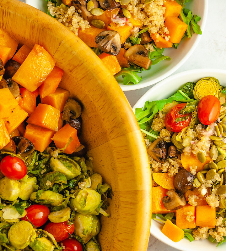 Winter Roasted Vegetable Salad with Quinoa