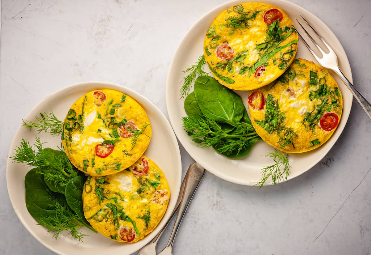 mini vegetable frittata