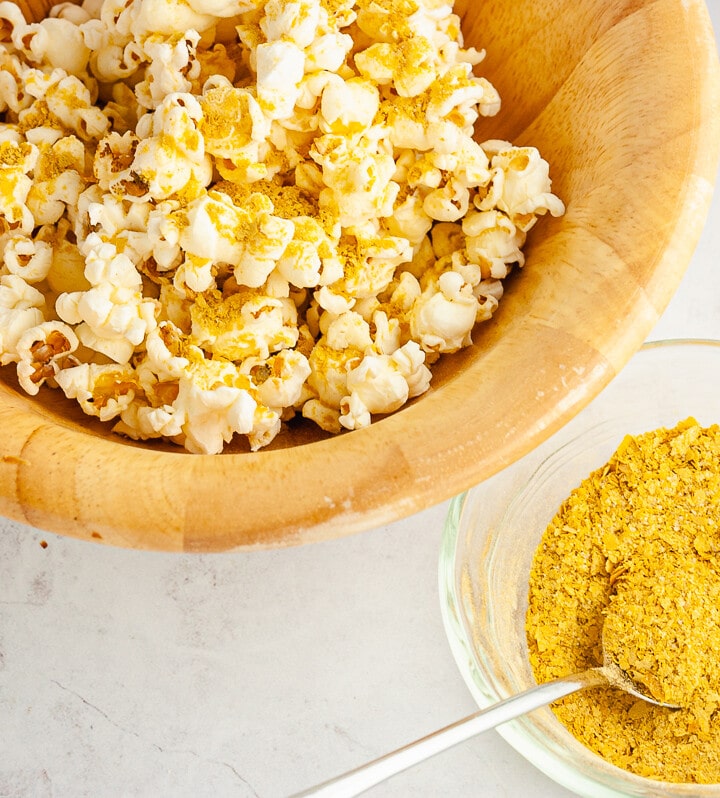 vegan cheese popcorn topping