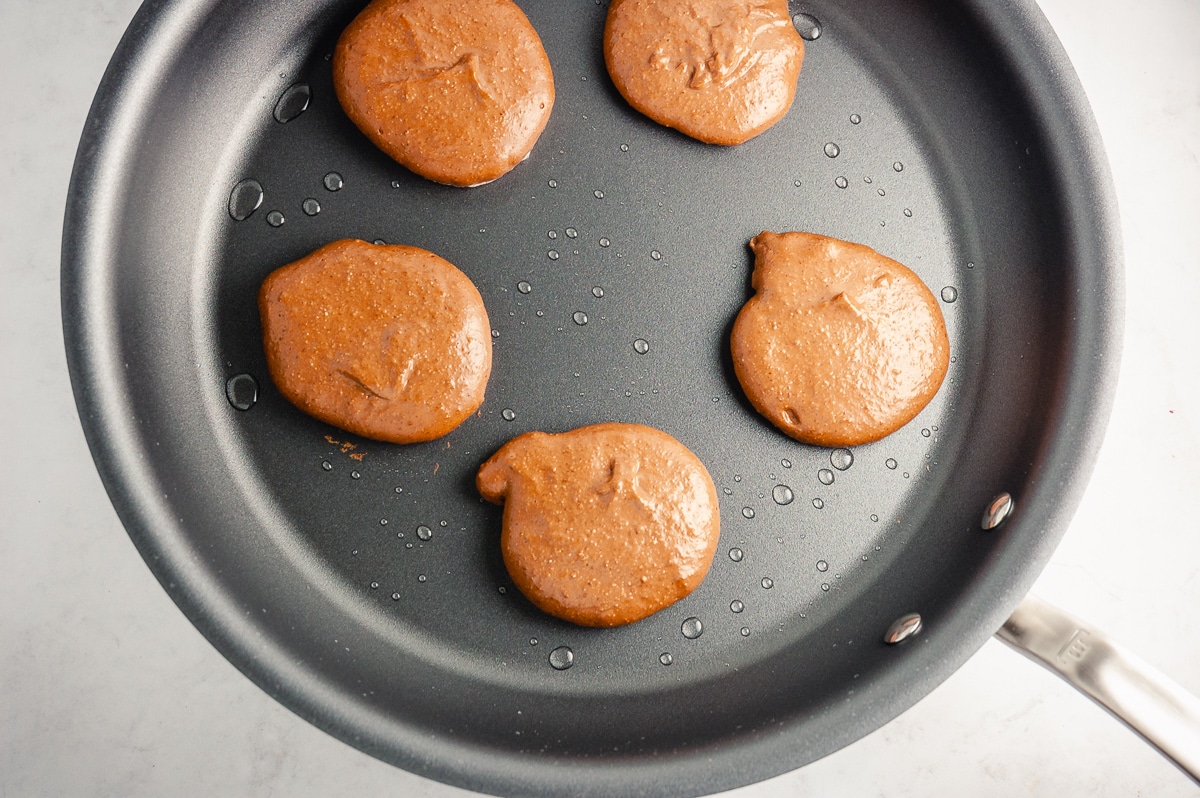 pancakes in pan