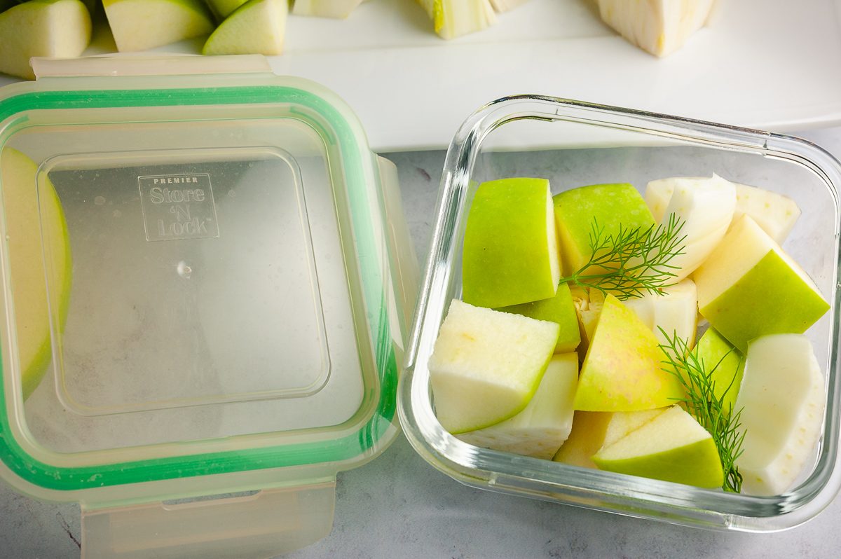 fennel and apples snack