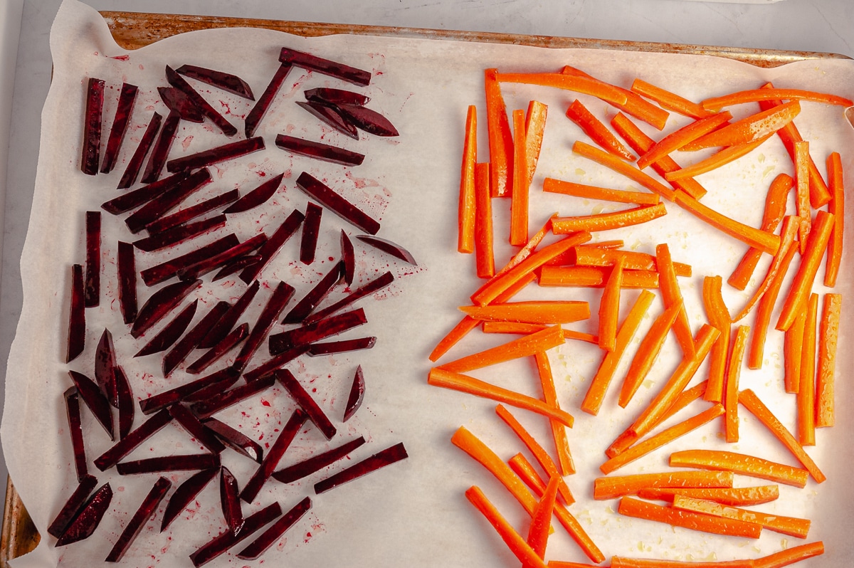 root vegetables prep