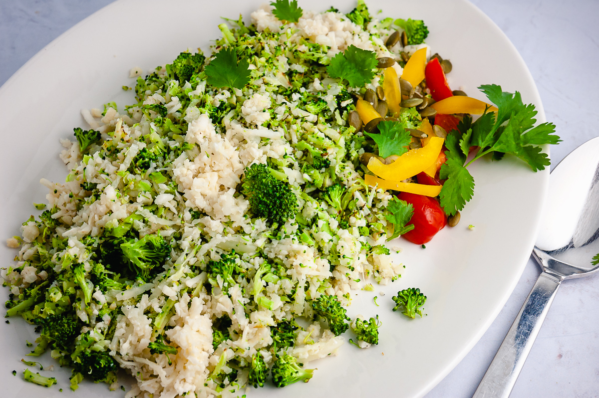 cruciferous vegetables on Made In platter